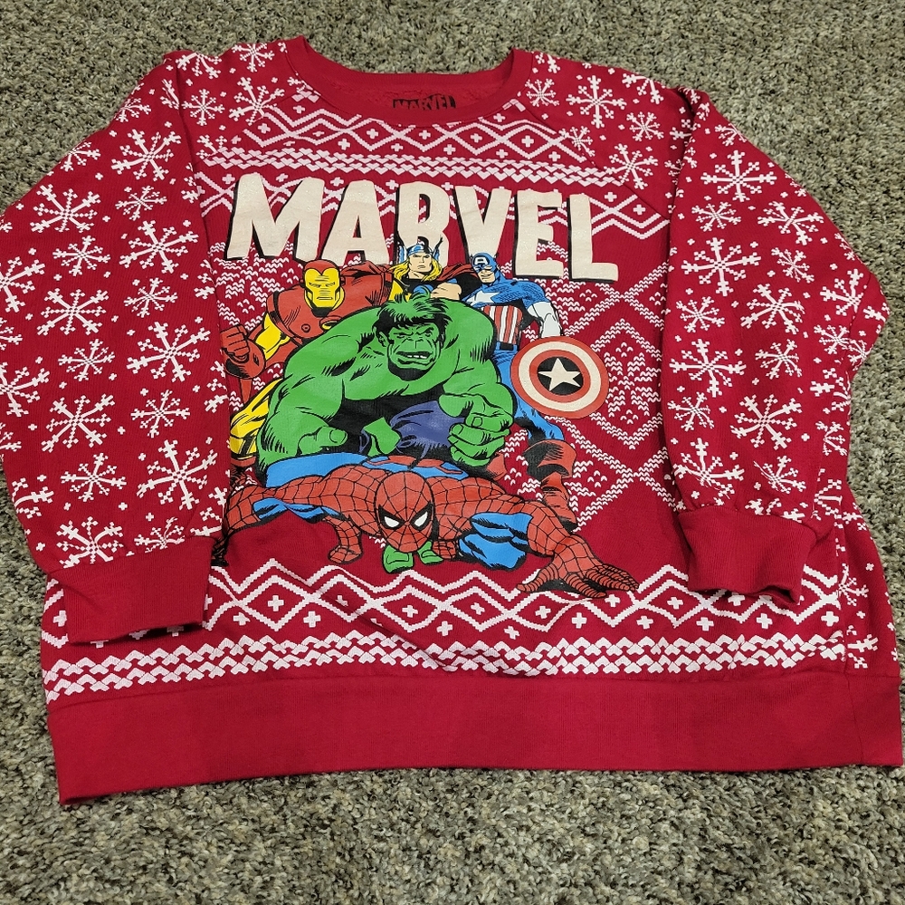 XL Youth/Teen Marvel Christmas Sweater